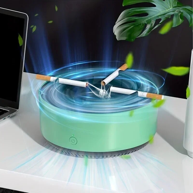 Cenicero con Purificación de Aire y Extracción de Humo para Uso Interior