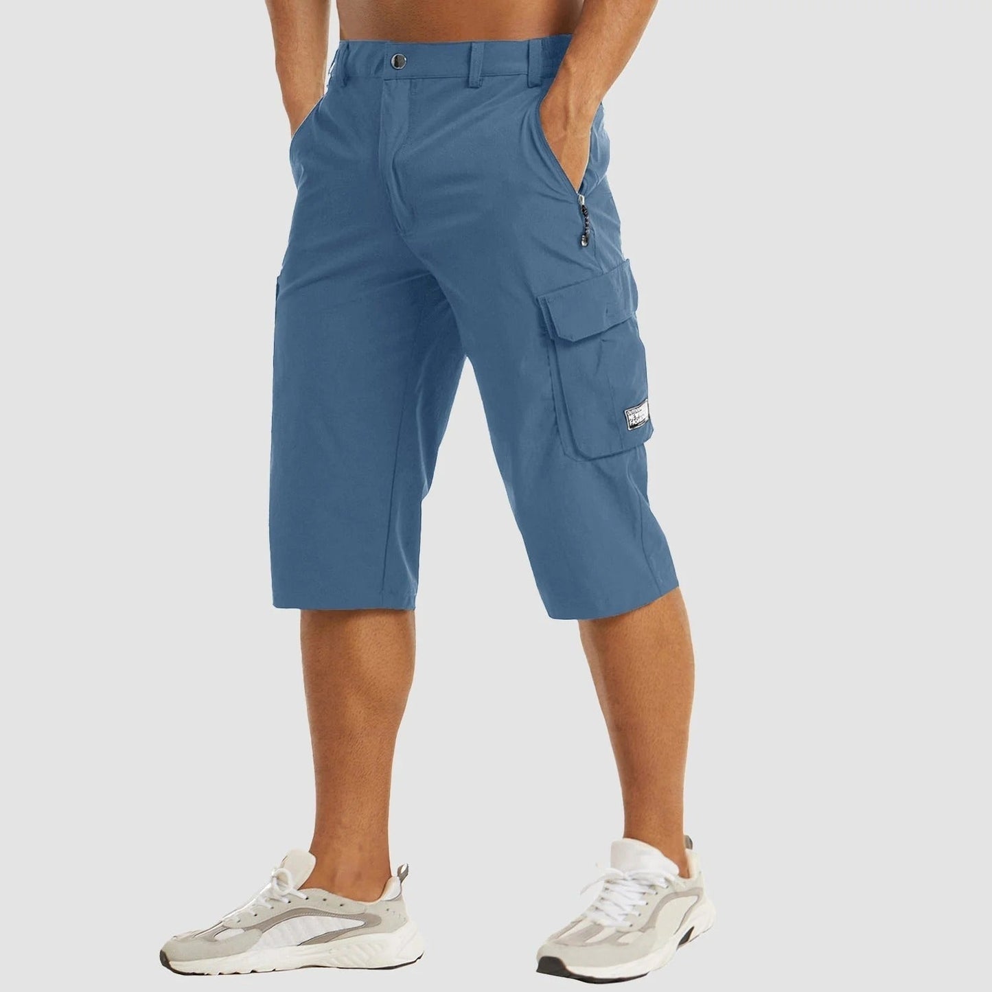Short Cargo Ligero con Cintura Elástica para Hombre | Ideal para el Verano